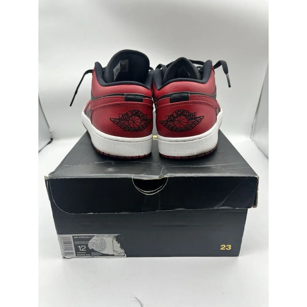 Air Jordan 1 Low Reverse Bred Size 12 With OG Box Authentic
